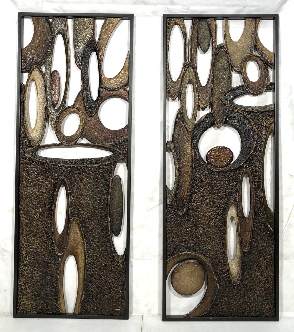Pr 90" Tall BOPRAE  Brutalist Abstract Resin Pane (1 of 9)