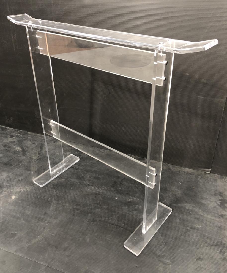 Asian Style Modern Lucite Stand. Chrome screw cap (1 of 7)