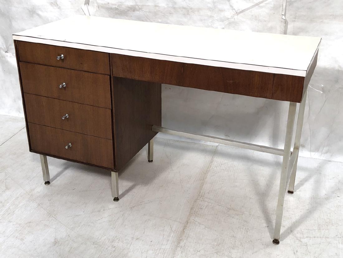 JOHN STUART American Modern Walnut Desk. White la (1 of 7)