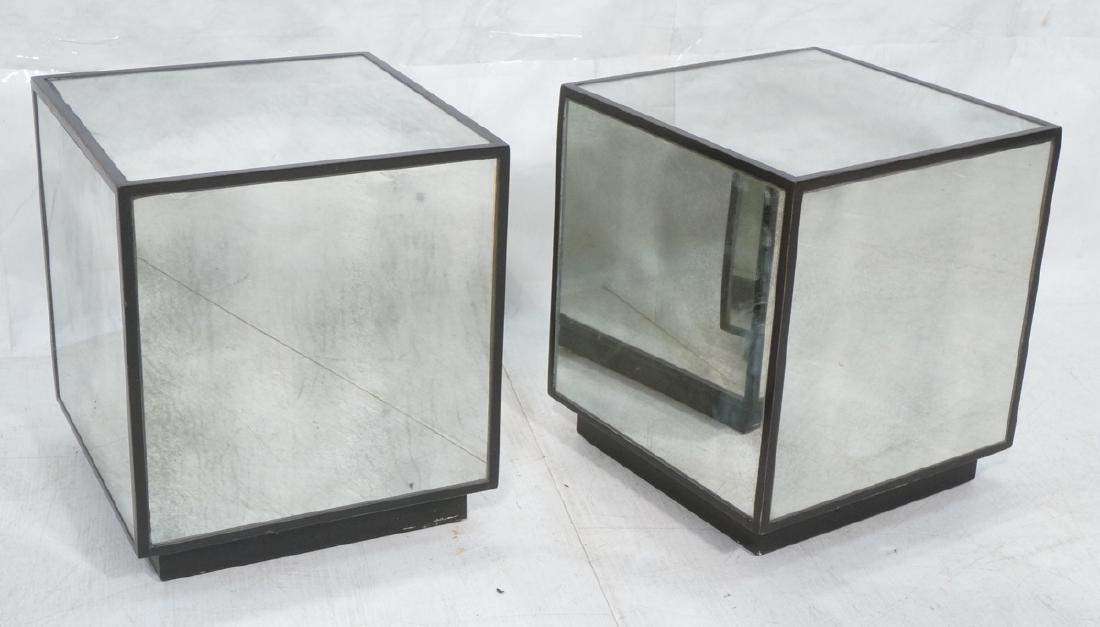 Pair Matthew Williams Uttermost Mirrored Cube End (1 of 9)