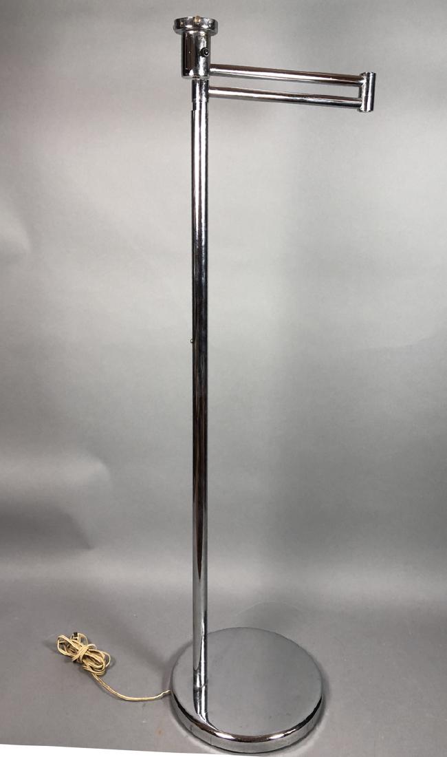 NESSEN Chrome Swing Hinge Arm Floor Lamp (1 of 8)