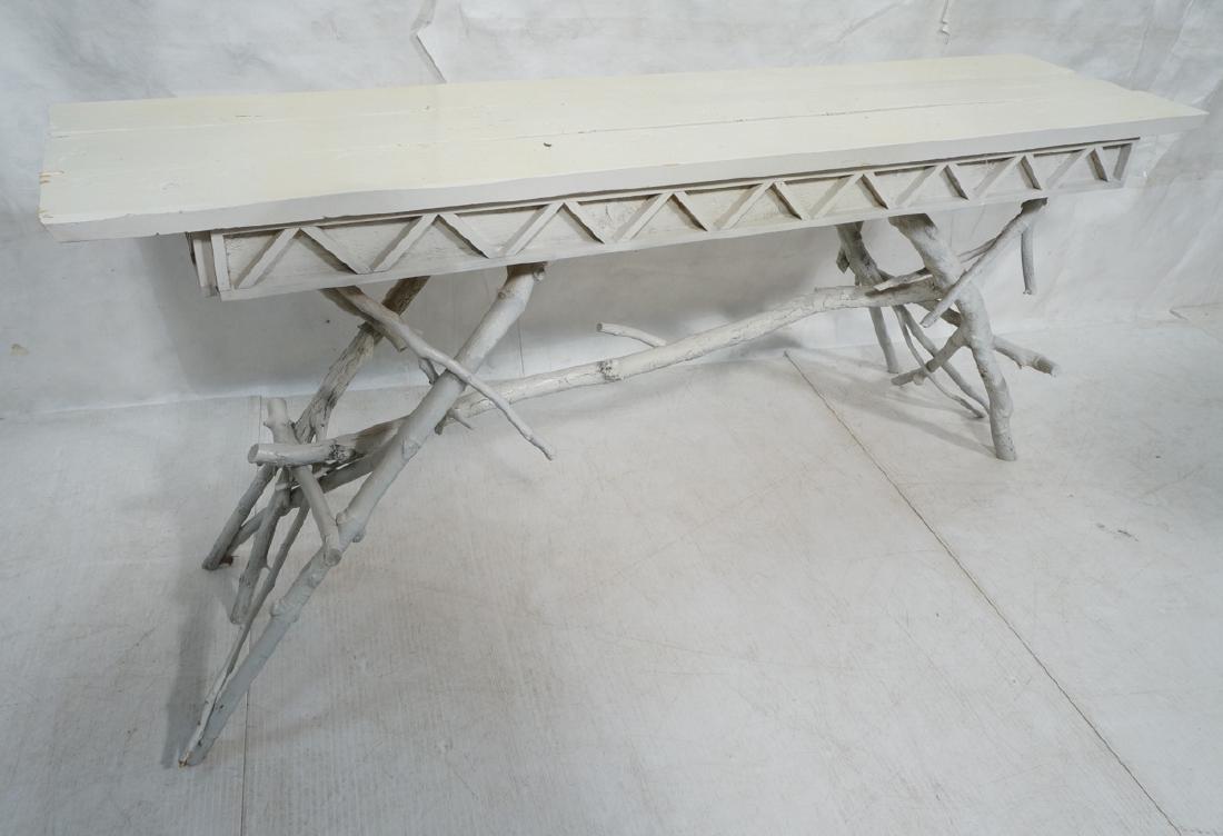 DANIEL MACK Twig Form Console Hall Table. Rustic (1 of 8)