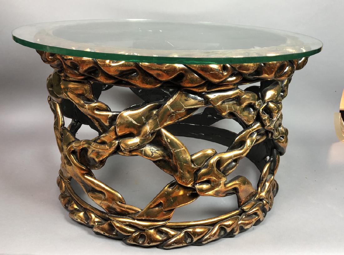 TONY DUQUETTE Gilt Metallic Taffy Coffee Cocktail (1 of 9)