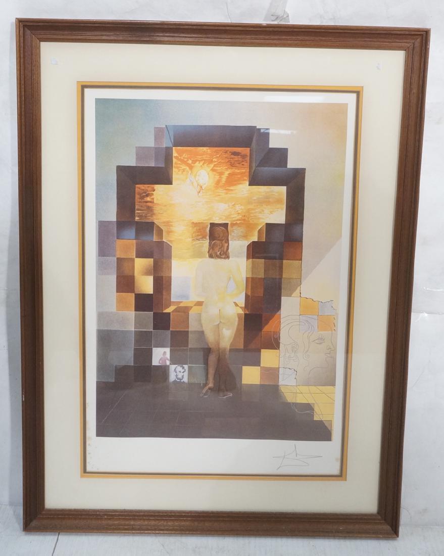 Signed SALVADOR DALI Print Crucifix. "Lincoln in (1 of 9)