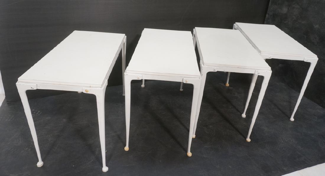 Set 4 Industrial White Side End Tables. Each tabl (1 of 9)