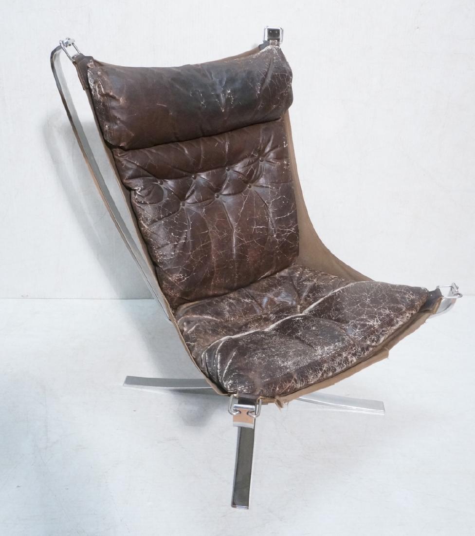 Tall Back Stainless steel Falcon chair by Sigurd (1 of 10)