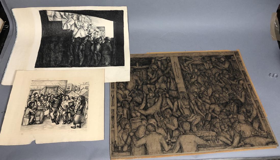 3 pieces FRANCISCO MORA Artwork. Large original p (1 of 8)