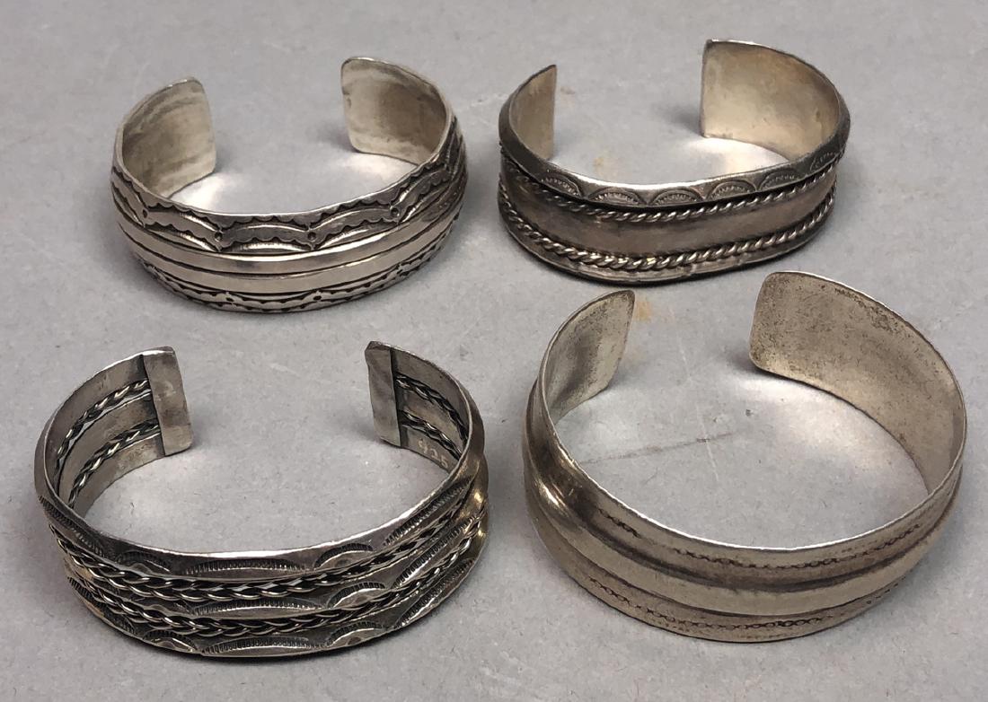 4 Sterling & Silver Native American Indian Cuff B (1 of 10)