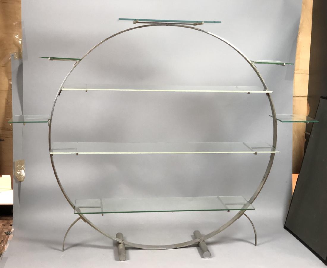 Vintage Art Deco Steel Hoop Plant Display Stand. (1 of 8)