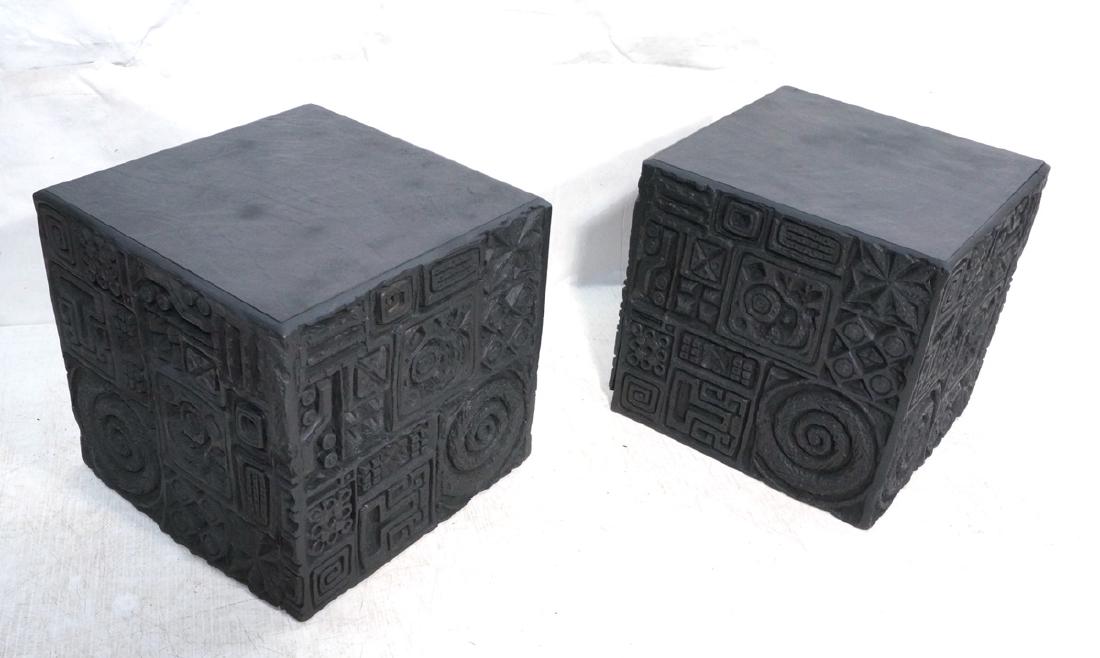 Pr ADRIAN PEARSALL Molded Cube Tables. Decorative (1 of 8)