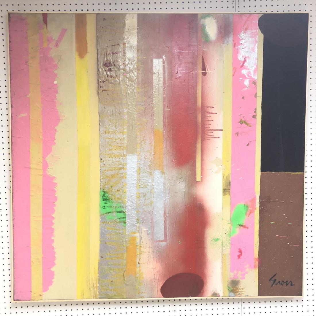 Large SIDNEY GROSS Modernist Abstract Oil Paintin (1 of 2)