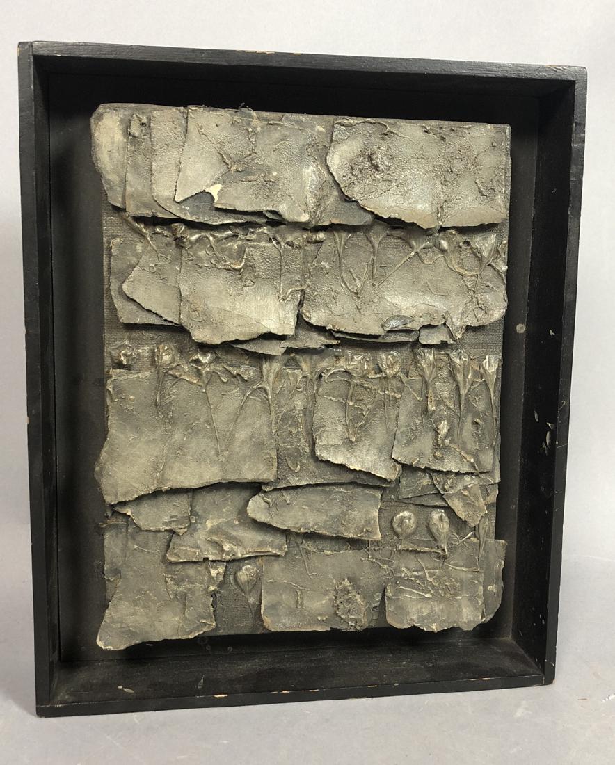 REIJI KIMURA Brutalist Collage in Shadow Box. Pap (1 of 8)