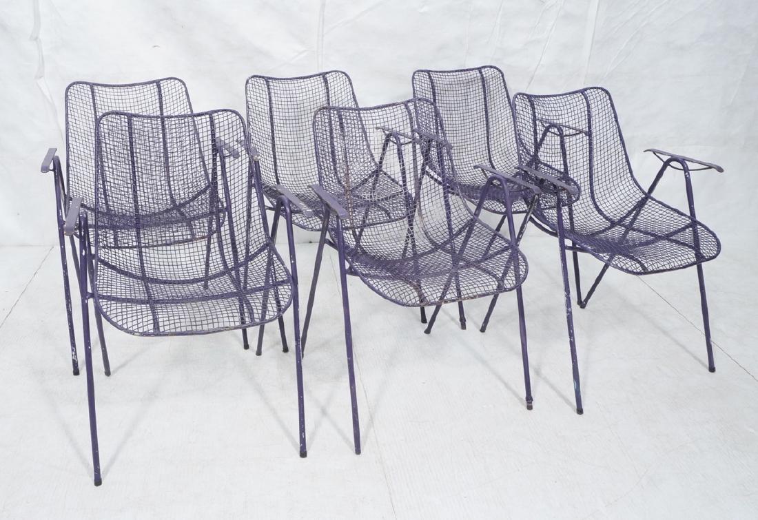 6 Purple RUSSELL WOODARD  Patio Chairs. Mesh shel (1 of 11)