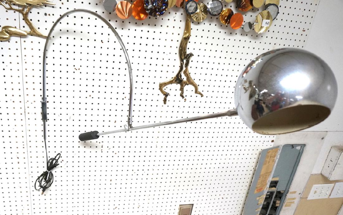 ROBERT SONNEMAN Style Chrome Ball Wall Sconce. Ar (1 of 7)