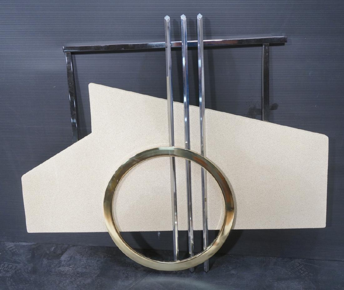 90s DIA  C. JERE Style Mixed Metal Wall Sculpture (1 of 8)