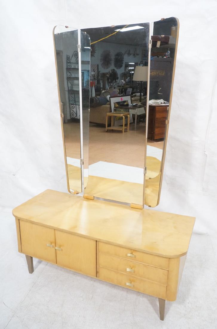 Blond Maple Modernist Vanity. Low profile cabinet (1 of 10)