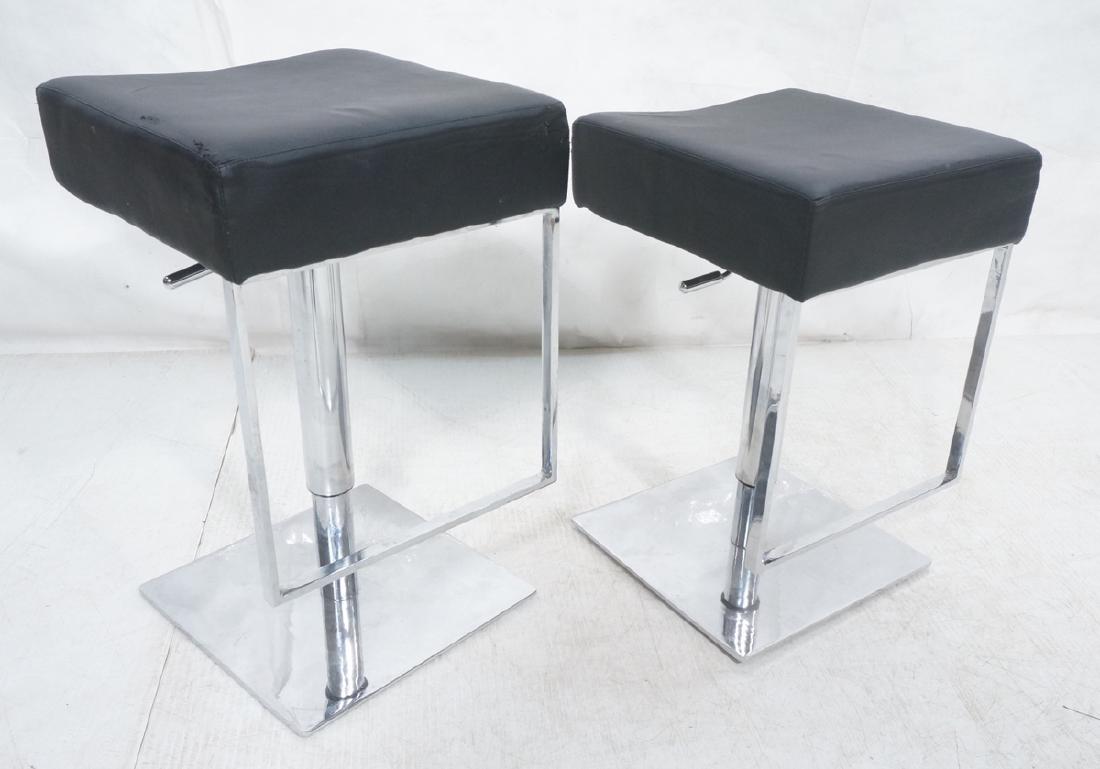 Pr Modernist Heavy Hydraulic Adjustable Bar Stool (1 of 9)