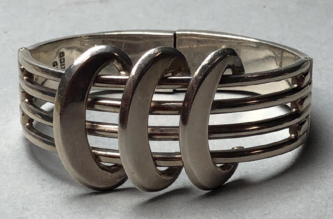 Sterling Mexican Sigi Pineda Style Bracelet. Hing (1 of 6)