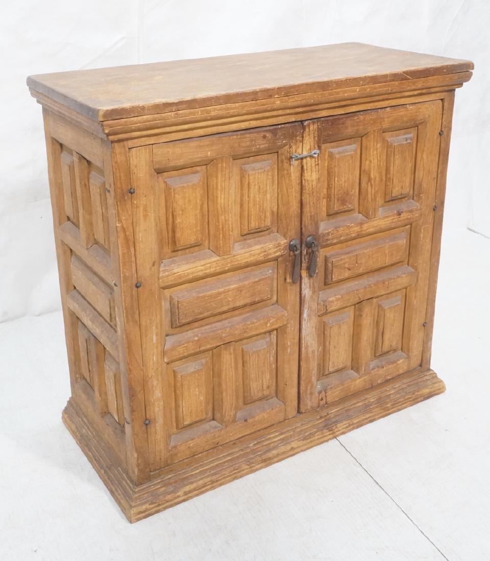 Primitive 2 Door Cabinet Storage Chest. Deep pane (1 of 9)