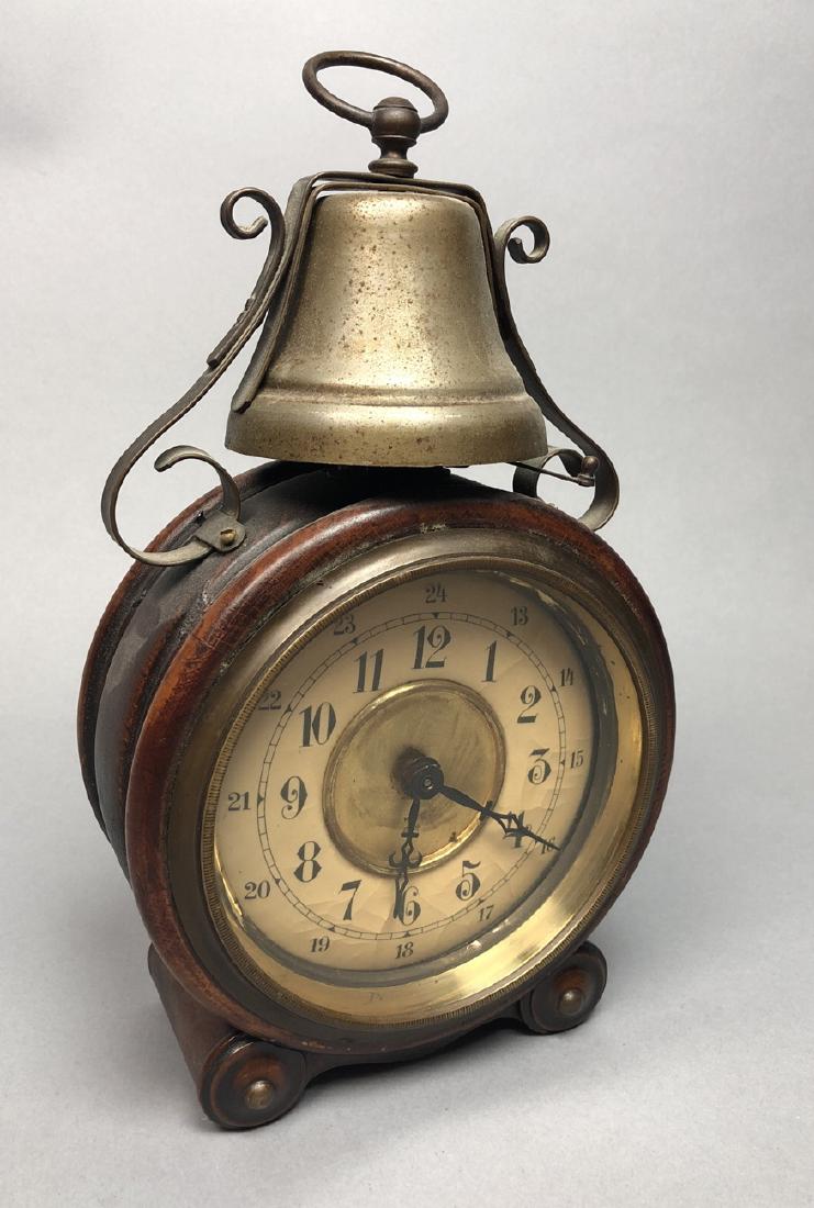 Wood Case Antique Alarm Clock. Wood case with scr (1 of 9)