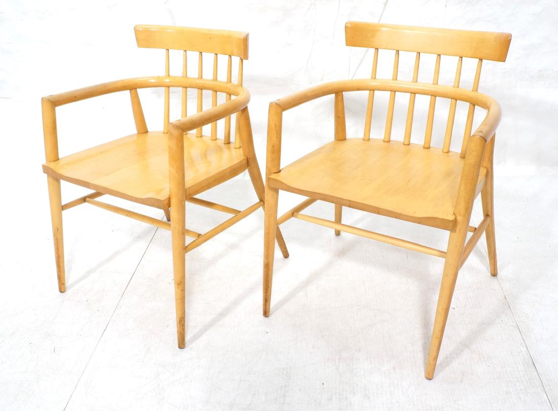 Pr PAUL McCOBB  Maple Modernist Lounge Chairs.  S (1 of 8)