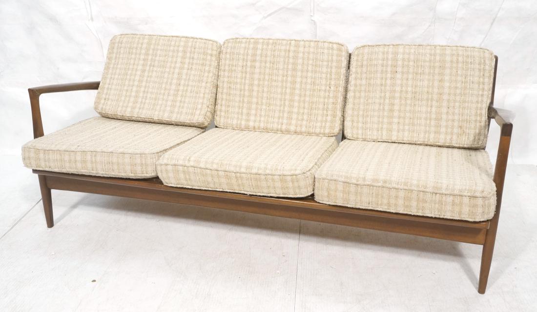 SELIG Modernist Sofa Couch. Flared Arms. (1 of 9)