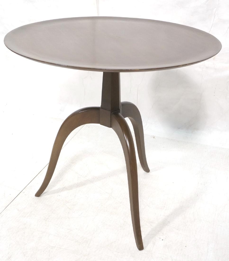 DUNBAR Round Top Modernist Side Table. Pedestal b (1 of 8)