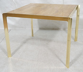 Modernist MILO BAUGHMAN Style Burl Wood Dining Ta First Image