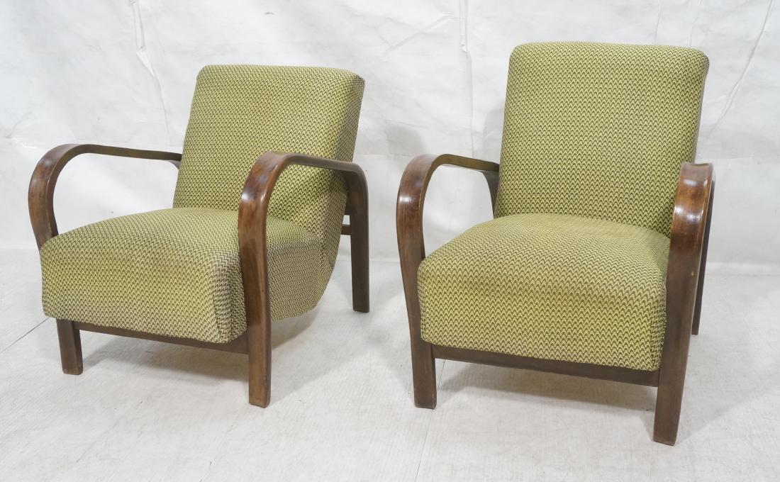 Pr JINDRICH HALABALA Modernist Lounge Chairs. Gre (1 of 11)