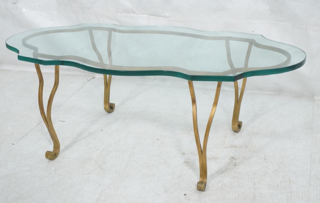 Regency Gilt Iron Italian Style 3/4" Glass Top Co (1 of 10)