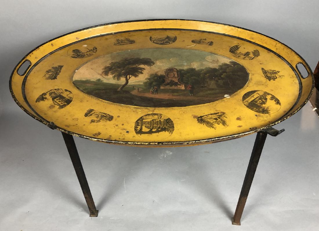 EUGENE GROSPIRON Jeune Tole Ware Painted Tray Tab (1 of 10)