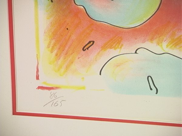 PETER MAX Pencil Signed 86/165 Orig Lithograph  - 3