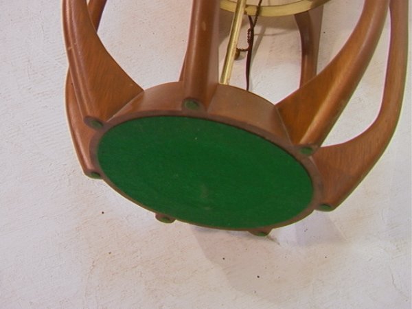 Modern Danish Style Tall Spider Table Lamp. Walnut - 6