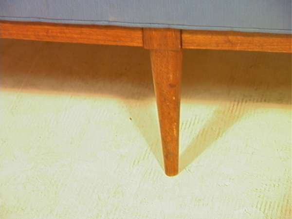 Paul McCobb Long Sofa Couch. Blue Upholstery with - 7