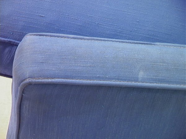 Paul McCobb Long Sofa Couch. Blue Upholstery with - 8