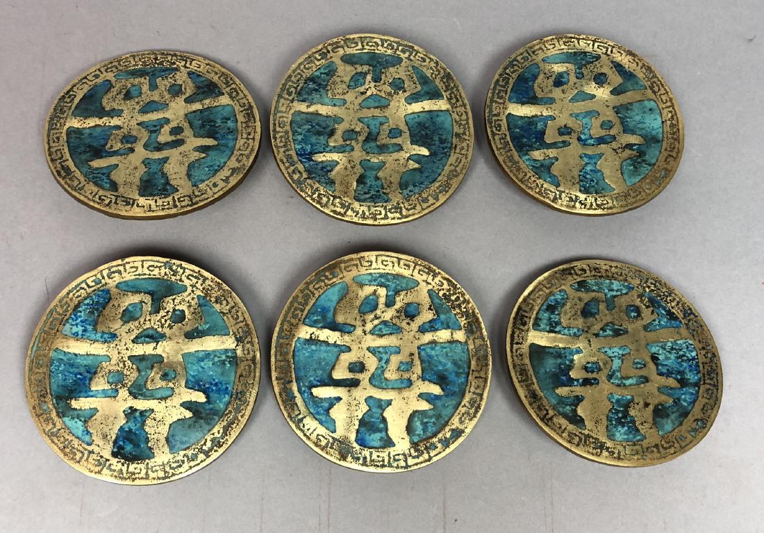 Set 6 Round Sculptural Pulls AFTER PEPE MENDOZA (1 of 14)