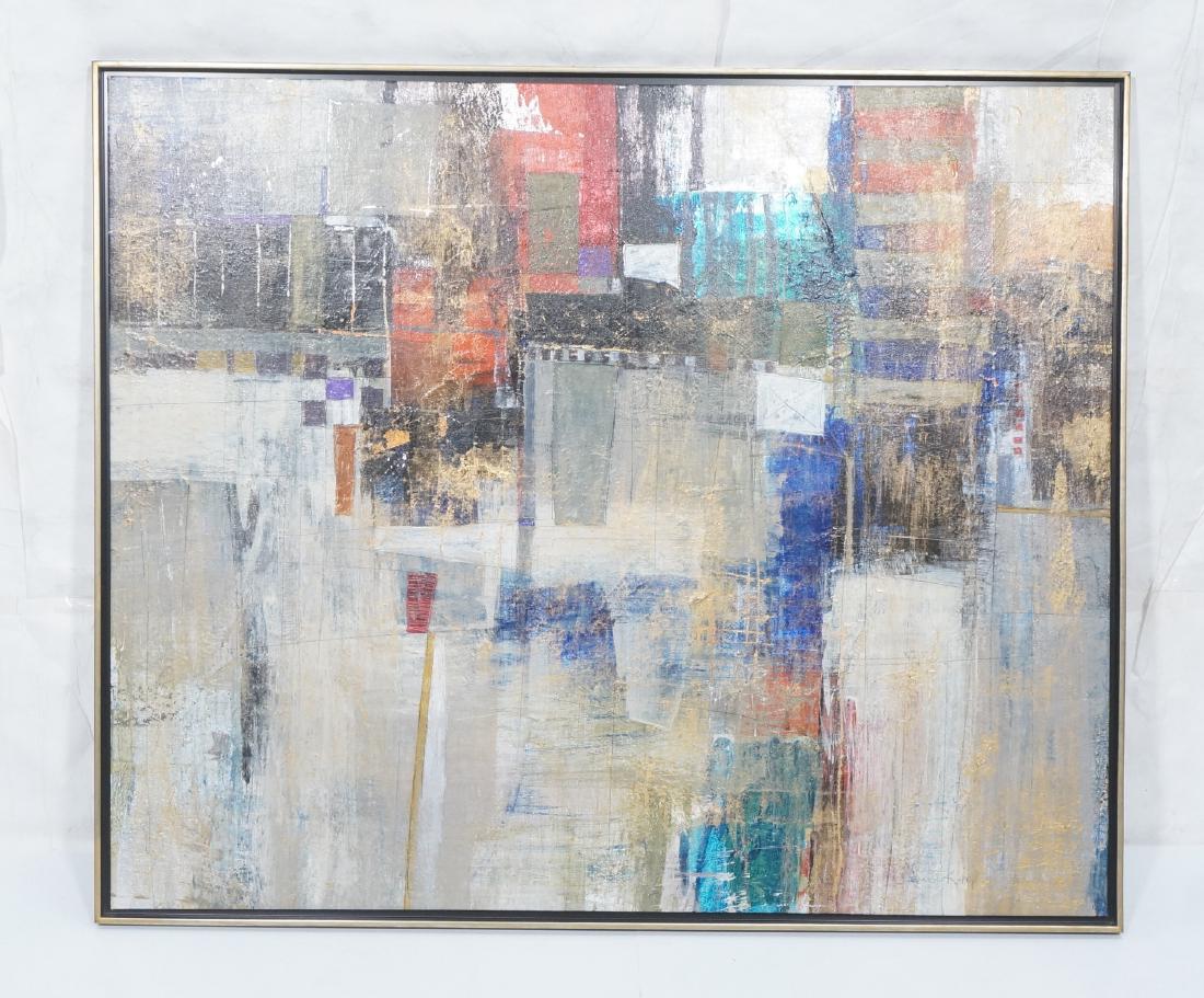 Signed Lg Modernist Oil Painting. Abstract painti (1 of 10)