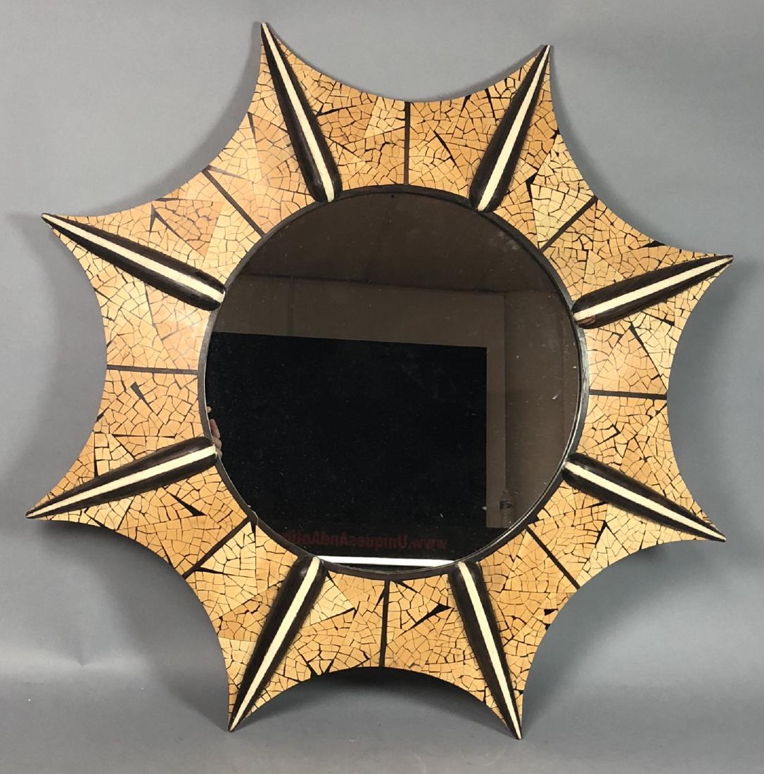 R&Y AUGOSTI Style Starburst Wall Mirror. Inlayed (1 of 6)