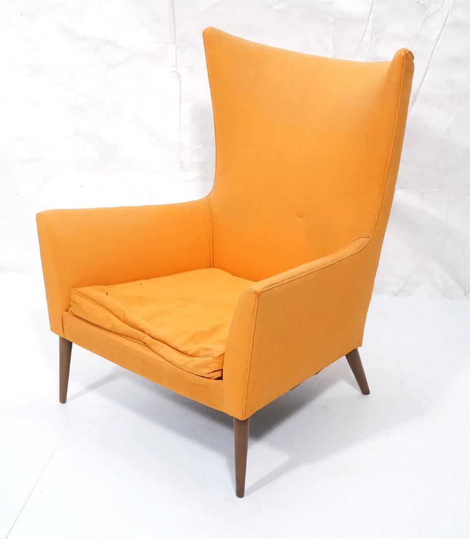 PAUL McCOBB Orange Modernist Lounge Chair. Tall f (1 of 12)