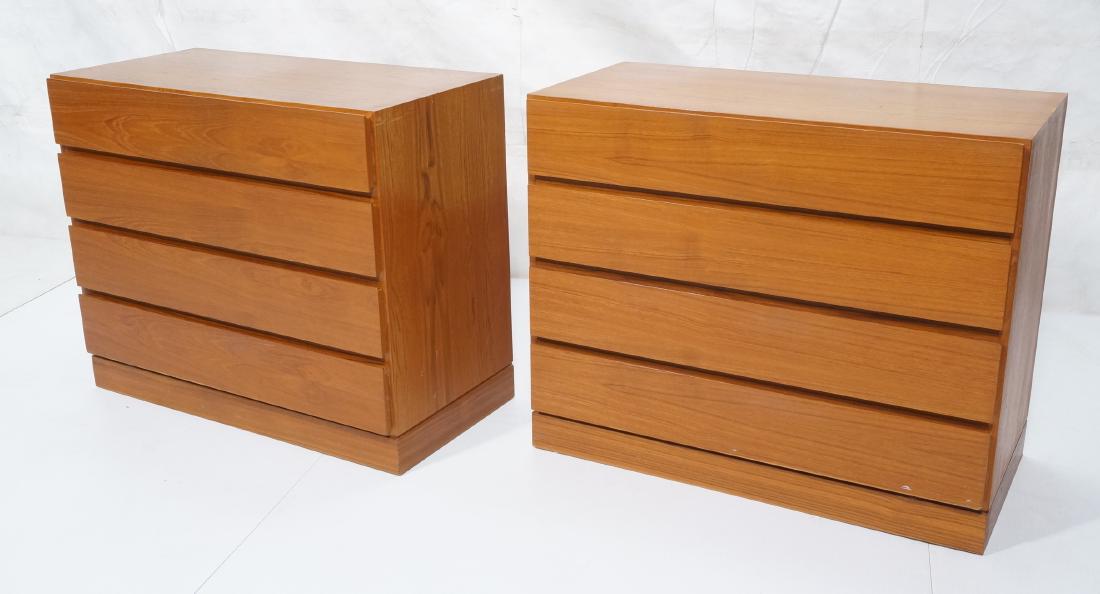 Pr Danish Teak Modern Bachelors Chests Dressers. (1 of 14)