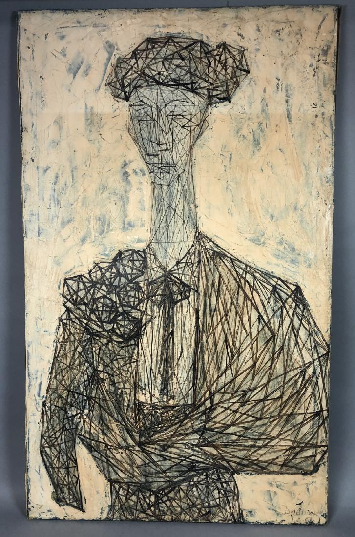 Signed Jacques Dunham Linear Portrait Matador Pai (1 of 9)