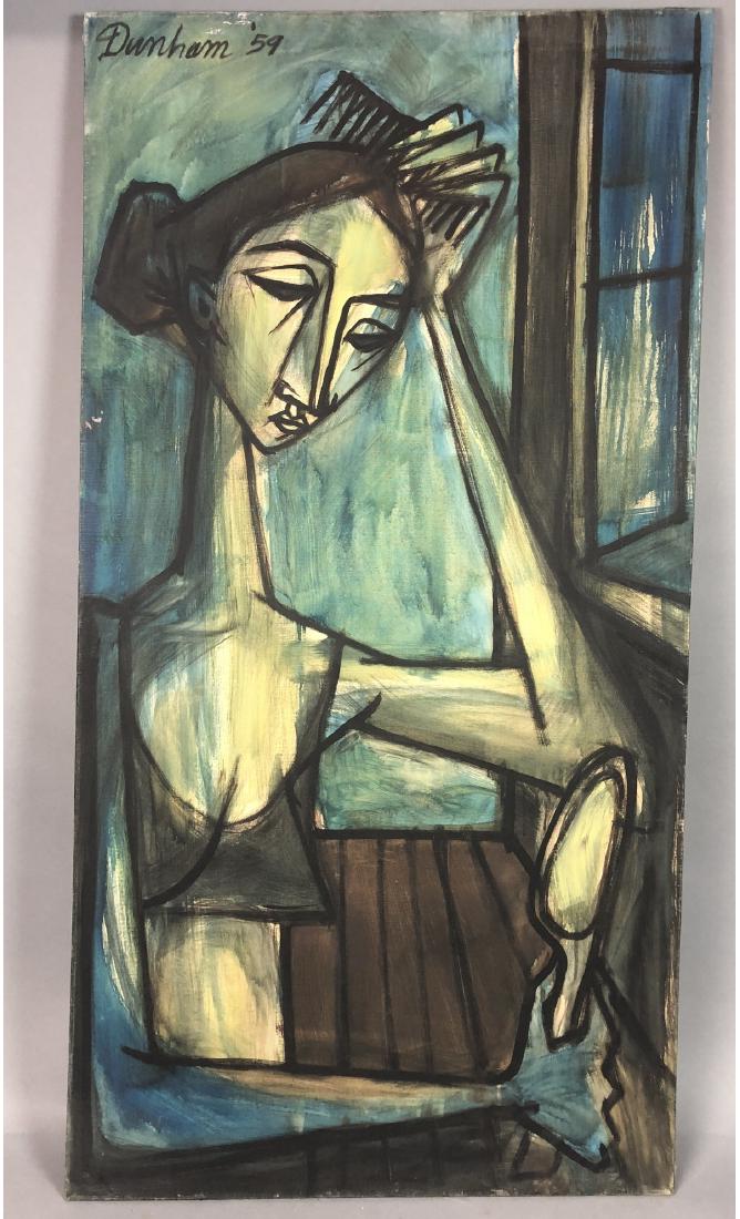 Signed Jacques Dunham Moody Oil Painting. Moderni (1 of 8)