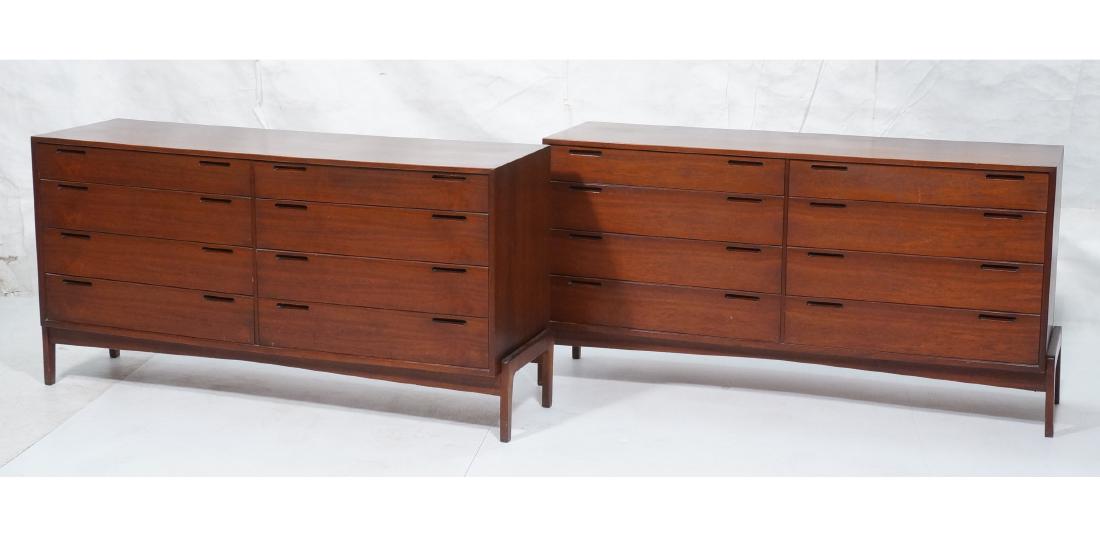 Pr Modernist Dark Stained Wood Dressers Credenzas (1 of 14)