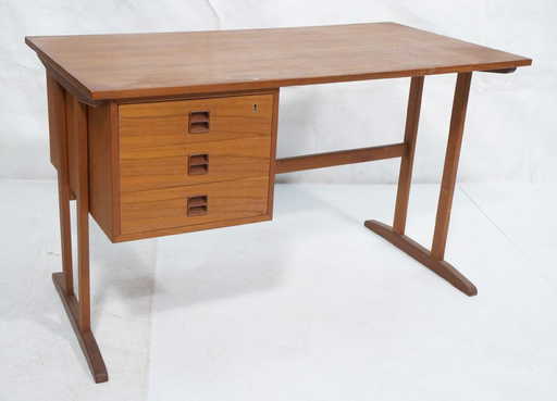 Danish Modern Teak Writing Desk Clean Modernist