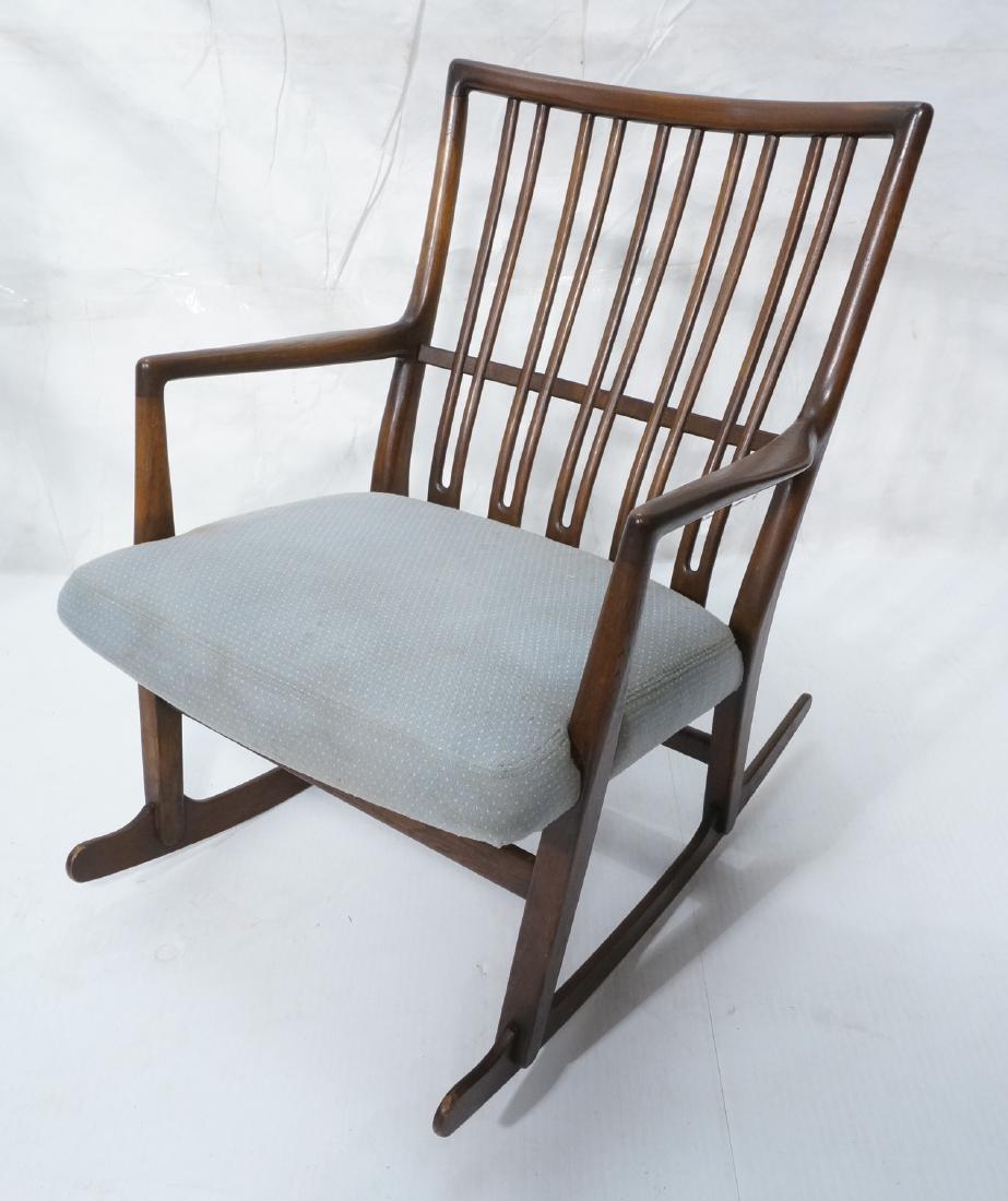 HANS WEGNER Modernist Rocker Rocking Chair. Doubl (1 of 11)