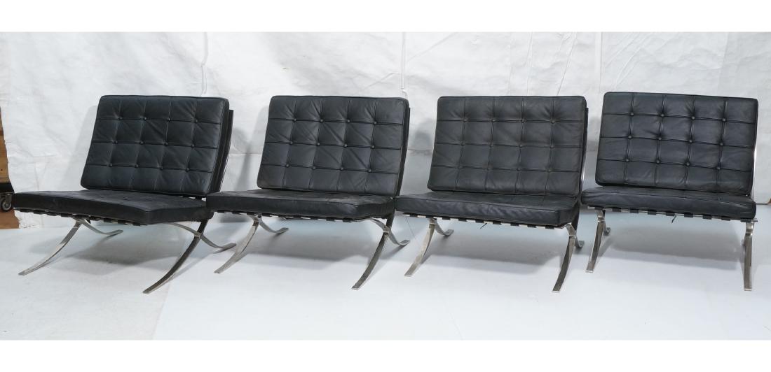 4 MIES VAN DER ROHE Barcelona Lounge Chairs. Tuft (1 of 16)