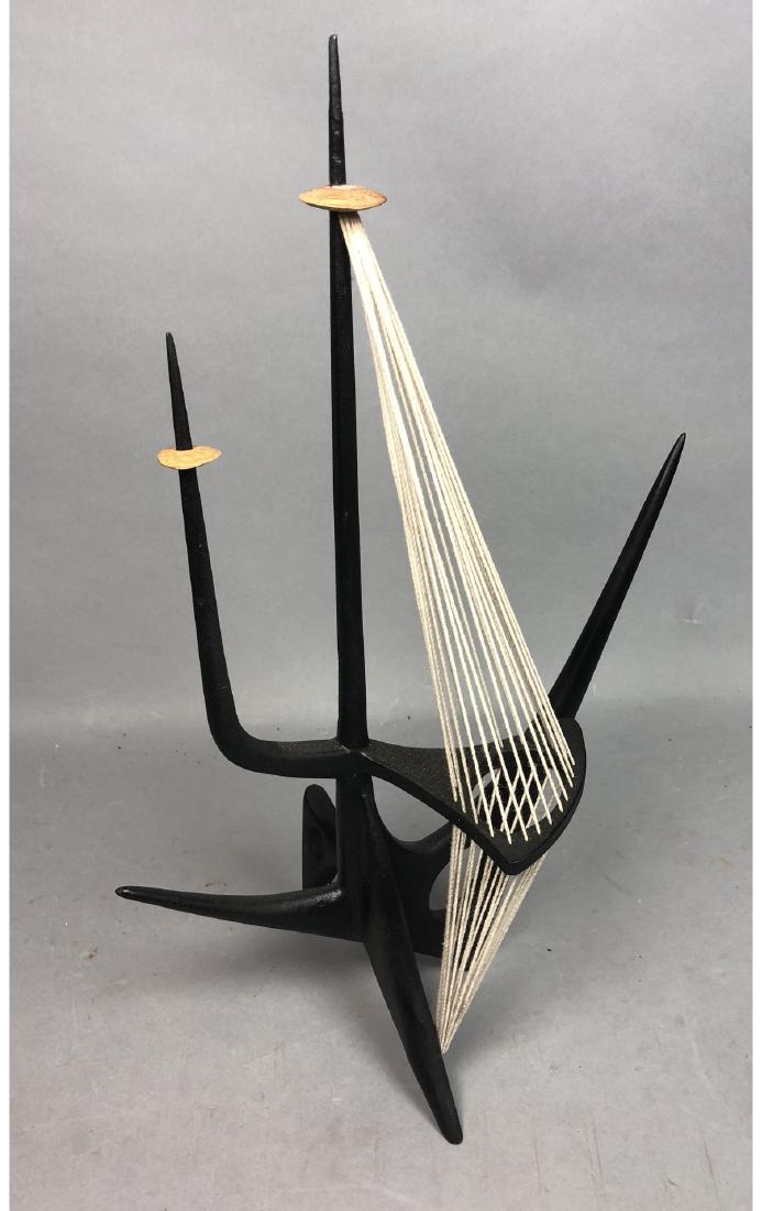 Barbara Hepworth Inspired  Ebonized Wood Sculptur (1 of 6)