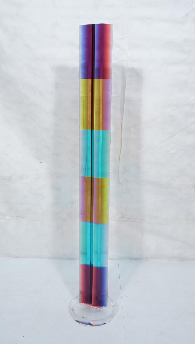 SCHLOMI HAZIZA Tall Colored Lucite Floor Sculptur (1 of 10)
