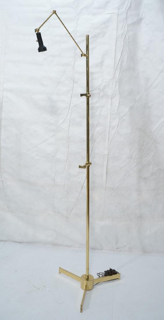 ARTELUCE Italian Brass Pole Easel Chapman with Light. (1 of 13)