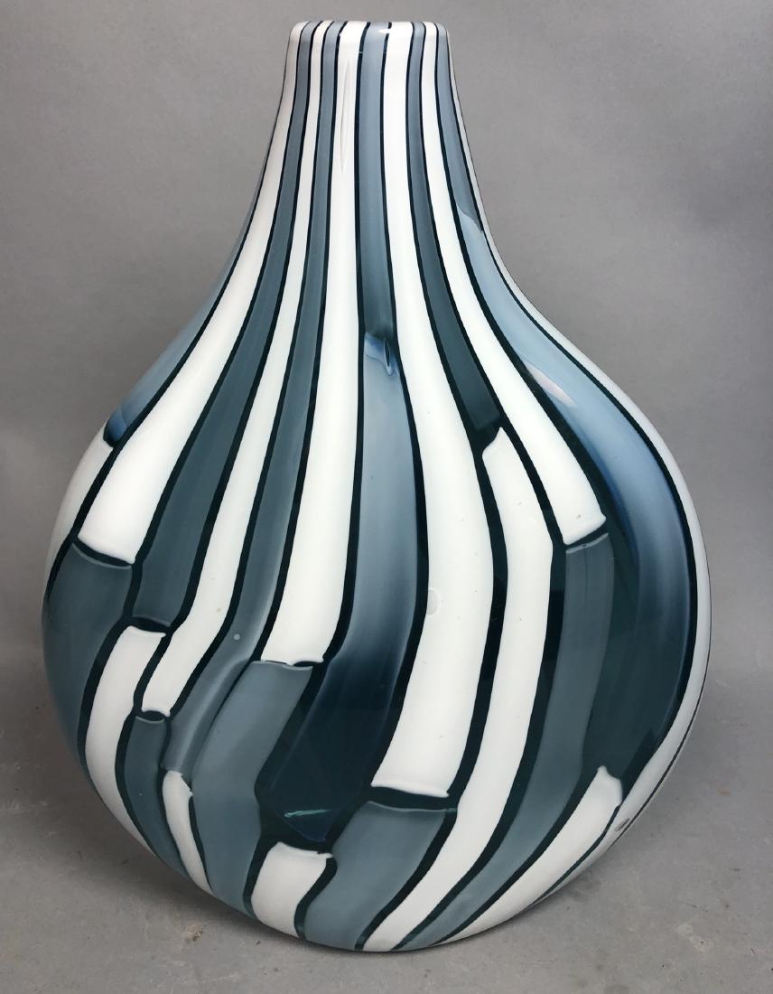 American Studio Large Art Glass Vase. Pale blue b (1 of 7)